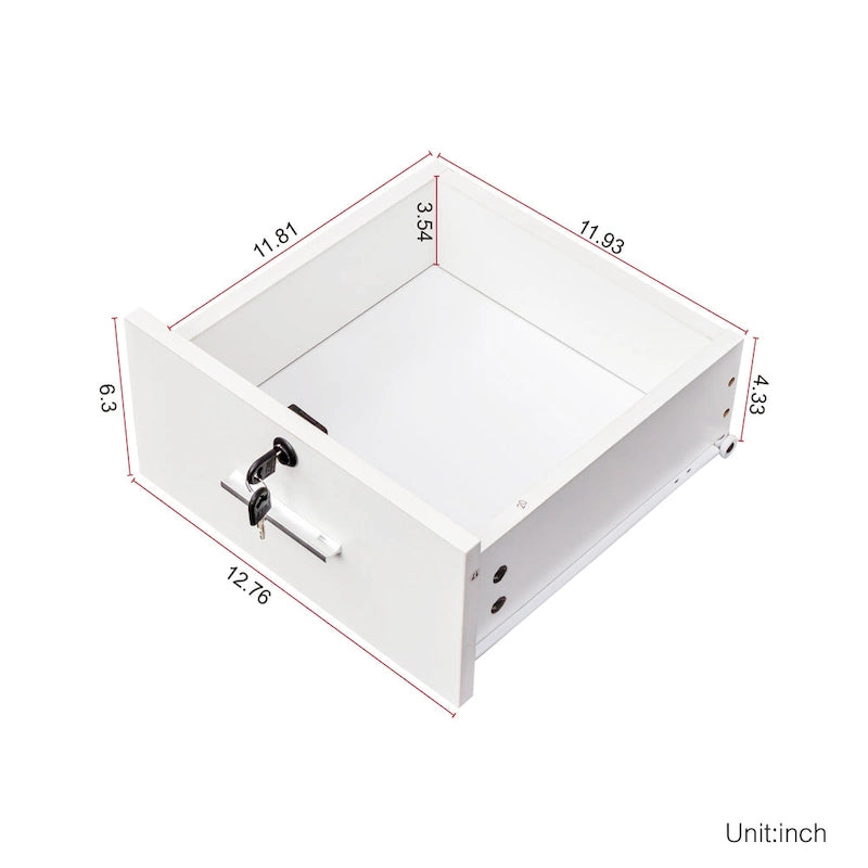 Locking Beauty Salon Storage Cabinet with Hair Dryer Holder and Stylist Equipment Drawer