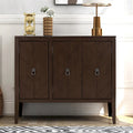 Sideboard mit verstellbarem Einlegeboden, 3 Retro-Metallgriffen und 4 Beinen aus Kiefernholz