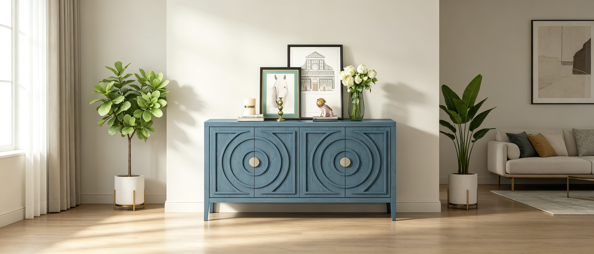 Retro Sideboard with Circular