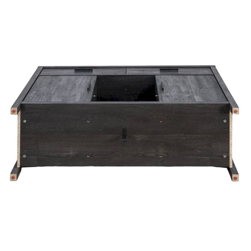 47W Sideboard-Aufbewahrungsschrank, Esszimmer-Anrichte mit zwei Schränken, zwei Schubladen und zwei offenen Regalen