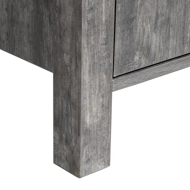47W Sideboard-Aufbewahrungsschrank, Esszimmer-Anrichte mit zwei Schränken, zwei Schubladen und zwei offenen Regalen
