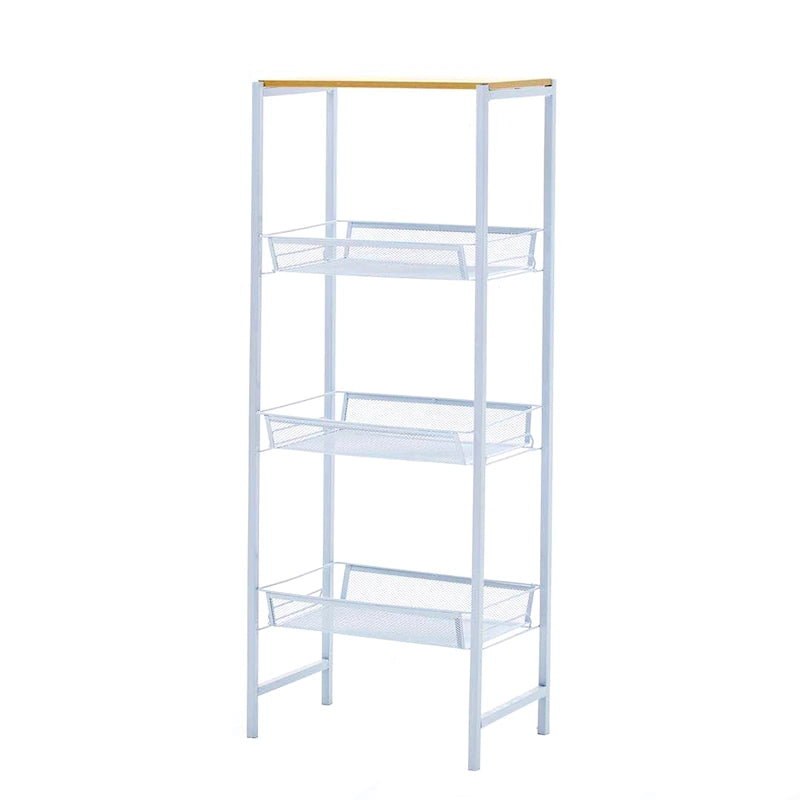 3-Tier Storage Shelves, Mesh Trays and Metal Frame