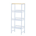 3-Tier Storage Shelves, Mesh Trays and Metal Frame