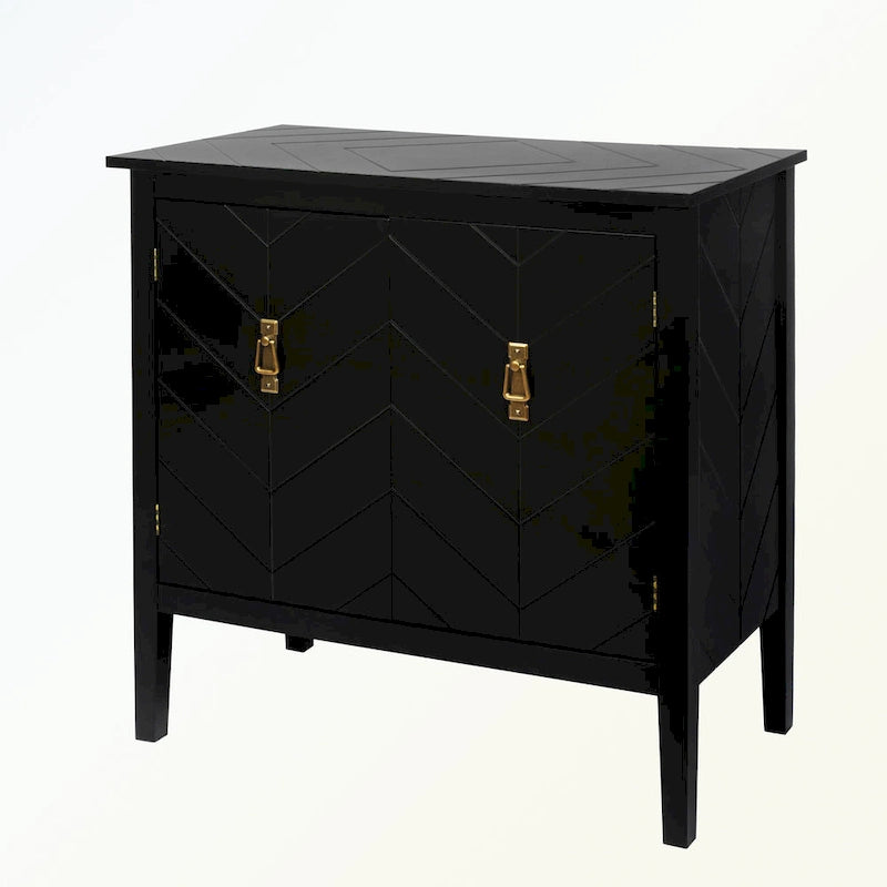 2 Door Wooden Sideboard Cabinet