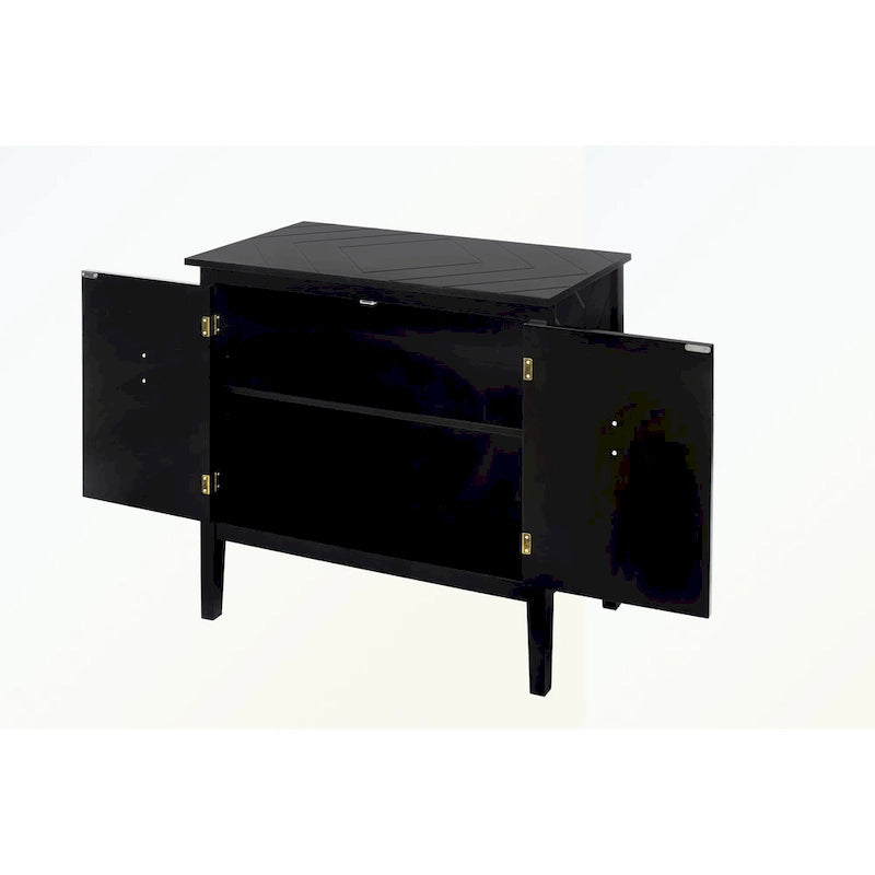 2 Door Wooden Sideboard Cabinet