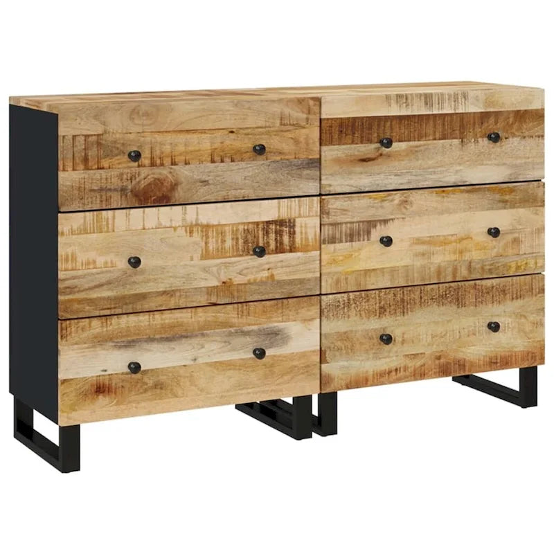 Aufbewahrungsschrank als dekoratives Sideboard und Konsolenschrank mit Schubladen