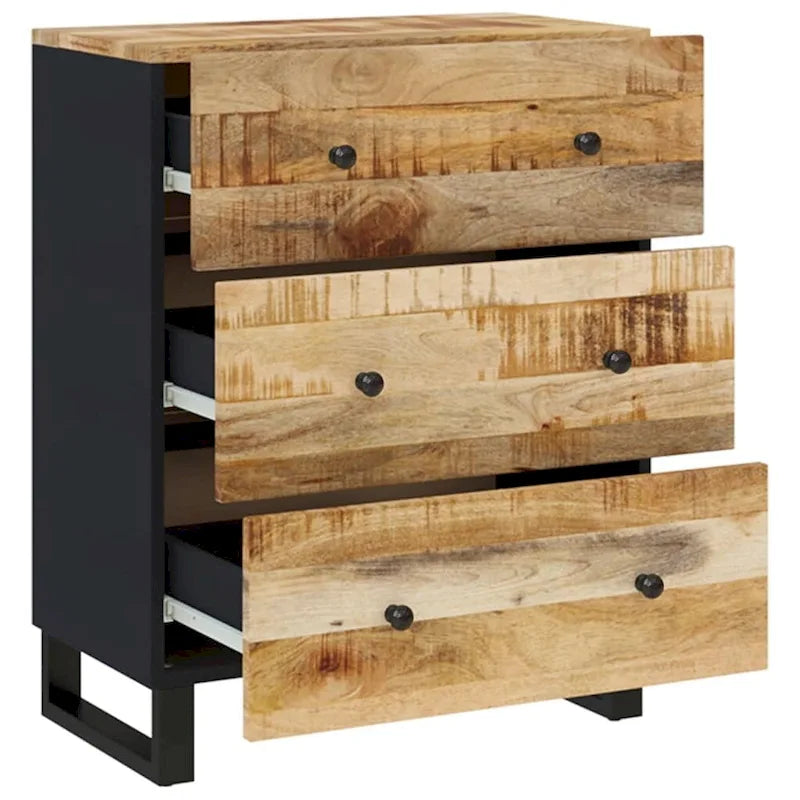 Aufbewahrungsschrank als dekoratives Sideboard und Konsolenschrank mit Schubladen