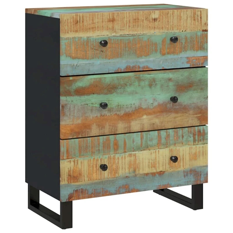 Aufbewahrungsschrank als dekoratives Sideboard und Konsolenschrank mit Schubladen