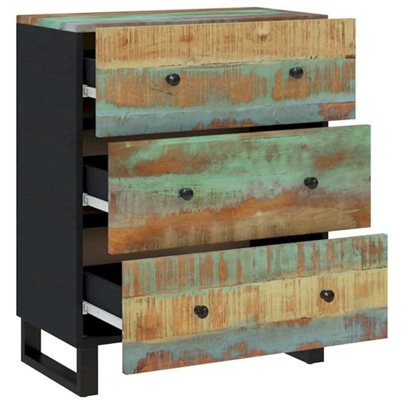 Aufbewahrungsschrank als dekoratives Sideboard und Konsolenschrank mit Schubladen