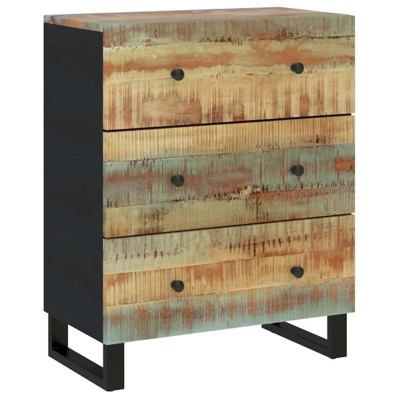 Aufbewahrungsschrank als dekoratives Sideboard und Konsolenschrank mit Schubladen