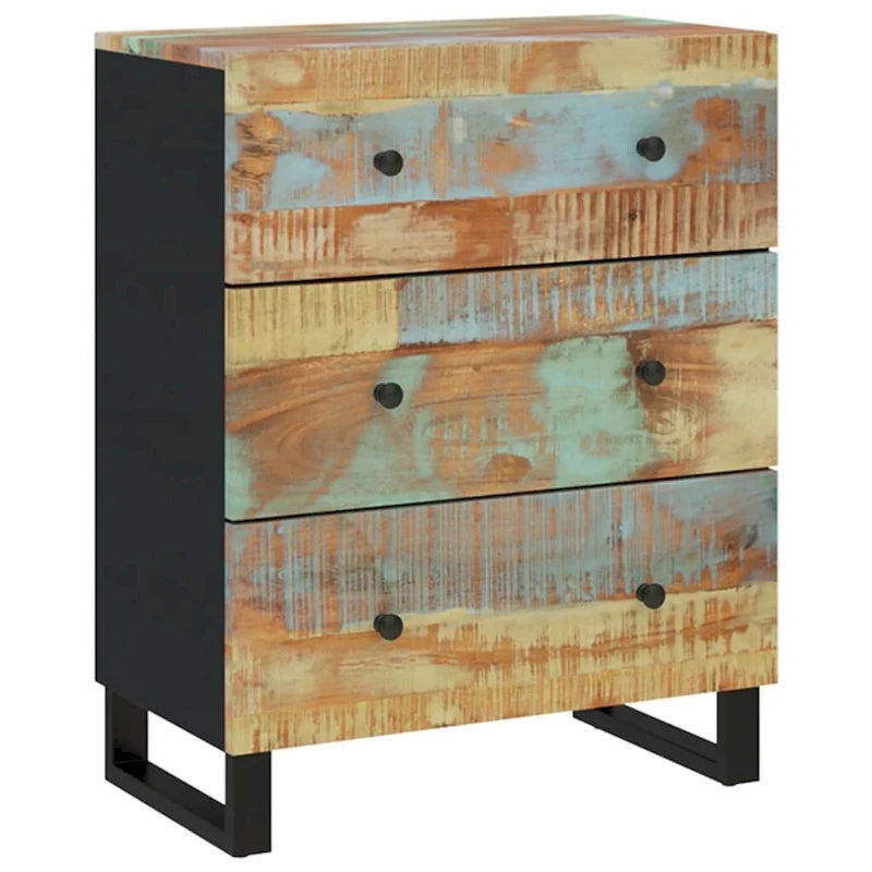 Aufbewahrungsschrank als dekoratives Sideboard und Konsolenschrank mit Schubladen