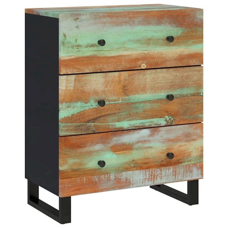 Aufbewahrungsschrank als dekoratives Sideboard und Konsolenschrank mit Schubladen