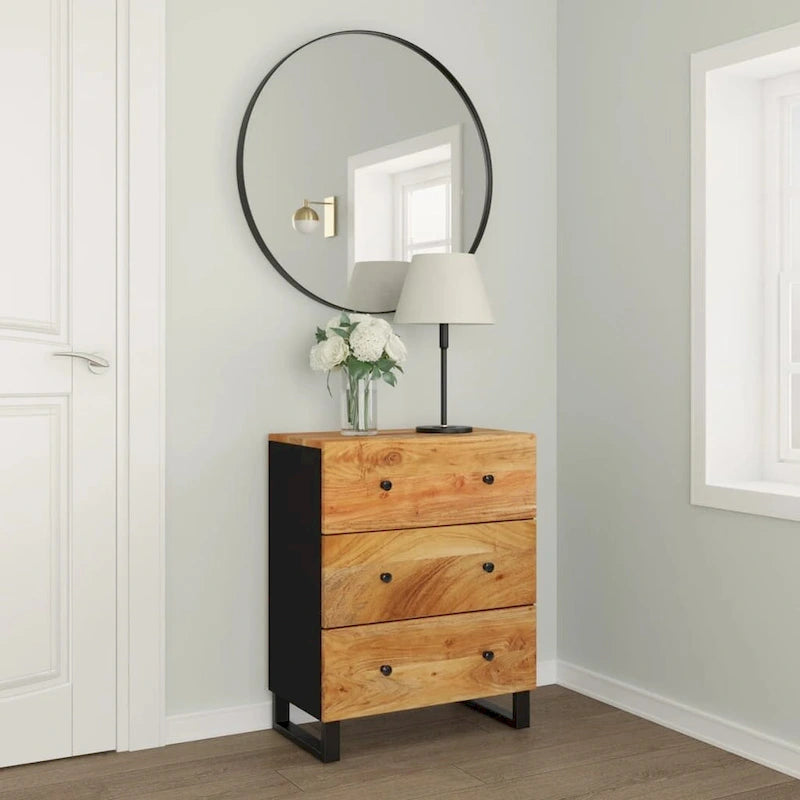 Aufbewahrungsschrank als dekoratives Sideboard und Konsolenschrank mit Schubladen