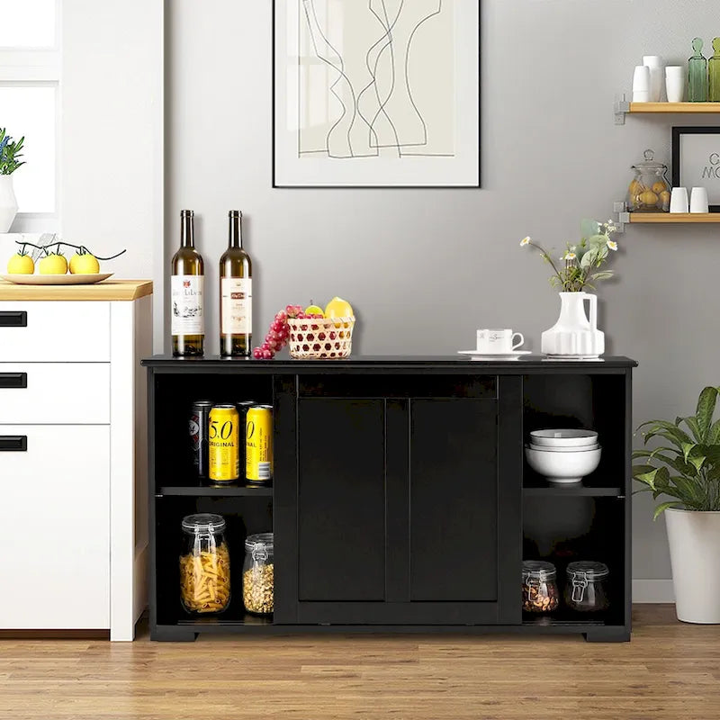 Buffet de cuisine empilable antique avec étagère réglable en hauteur - 42 x 13 x 24.5 (L x W x H)