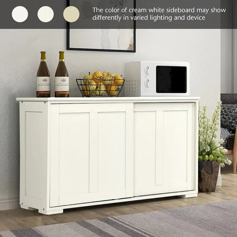 Credenza da cucina impilabile in stile antico con ripiano regolabile in altezza - 42 x 13 x 24.5 (L x W x H)