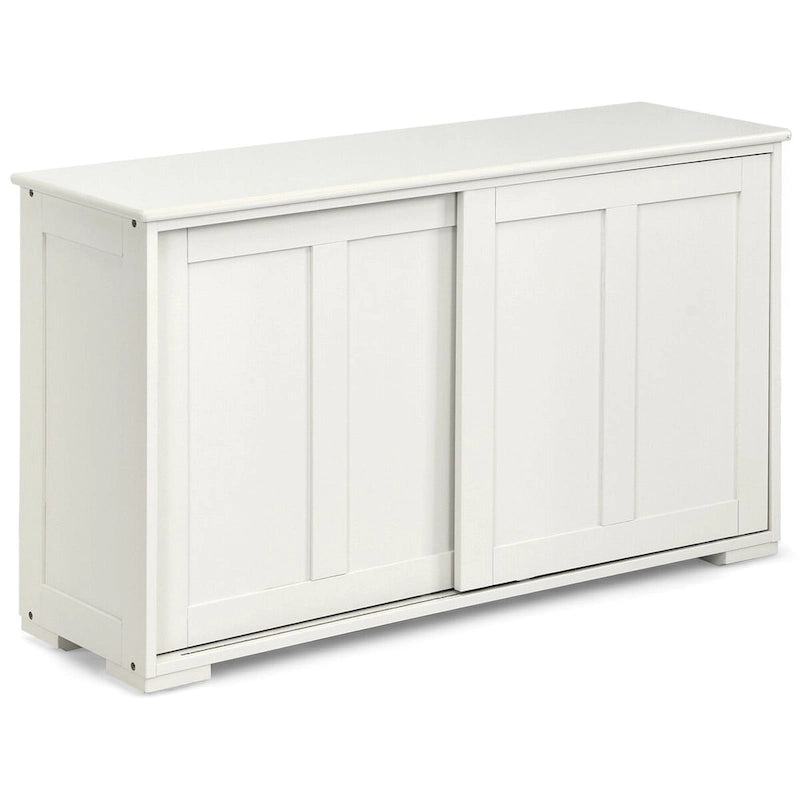 Credenza da cucina impilabile in stile antico con ripiano regolabile in altezza - 42 x 13 x 24.5 (L x W x H)