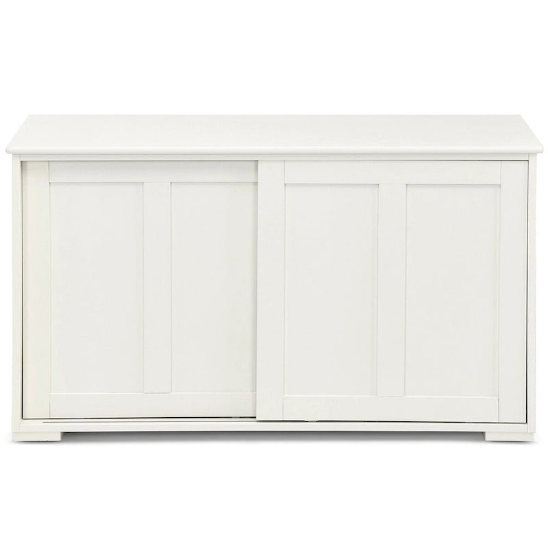 Credenza da cucina impilabile in stile antico con ripiano regolabile in altezza - 42 x 13 x 24.5 (L x W x H)