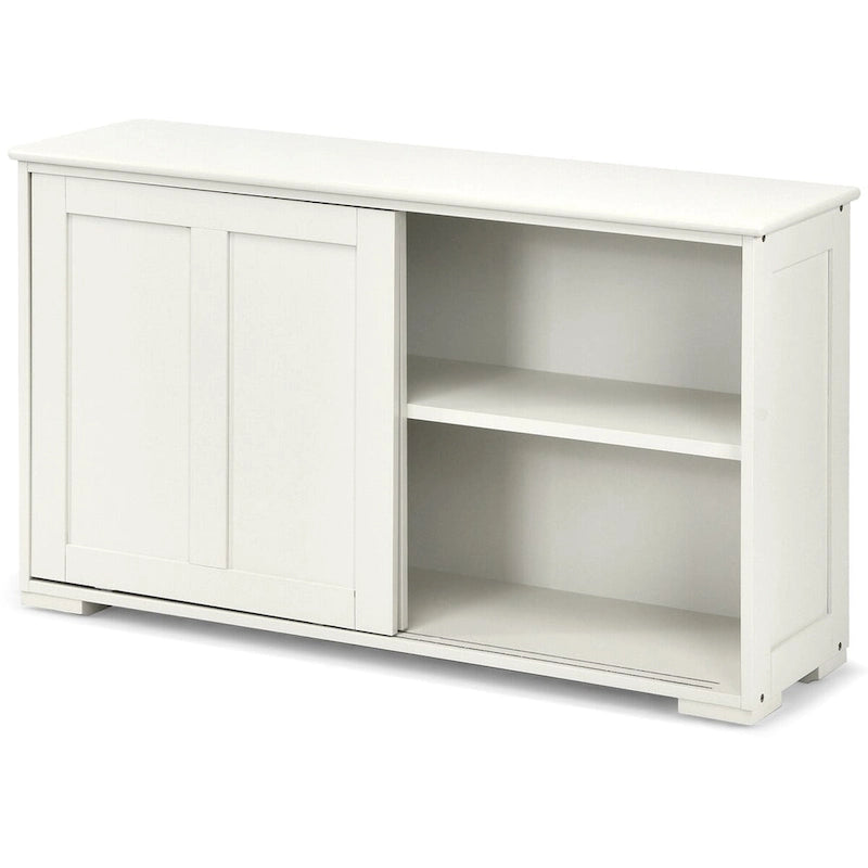 Credenza da cucina impilabile in stile antico con ripiano regolabile in altezza - 42 x 13 x 24.5 (L x W x H)