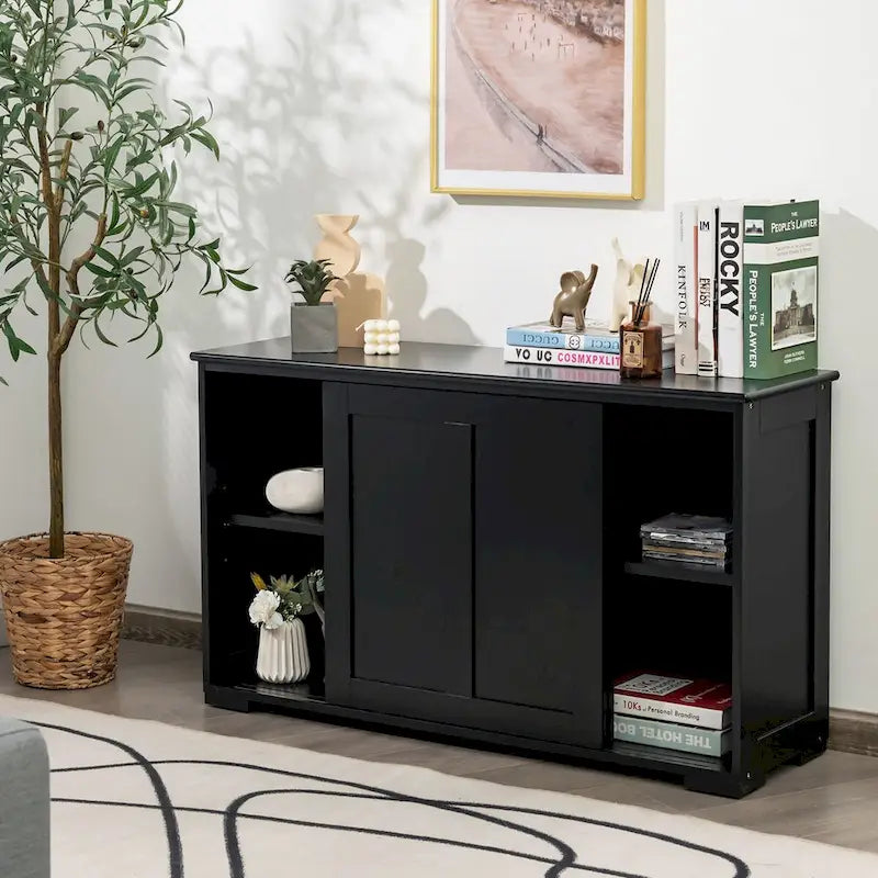 Credenza da cucina impilabile in stile antico con ripiano regolabile in altezza - 42 x 13 x 24.5 (L x W x H)