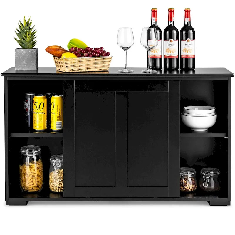 Credenza da cucina impilabile in stile antico con ripiano regolabile in altezza - 42 x 13 x 24.5 (L x W x H)