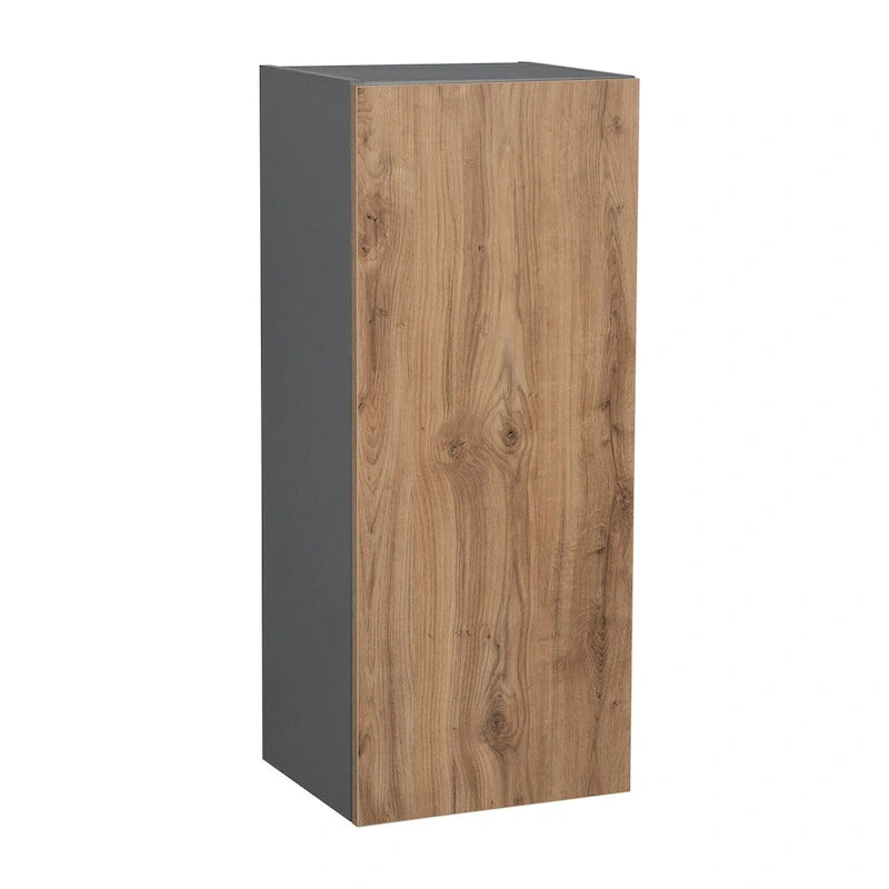 Meuble haut mural 9 x 36 - une porte - gris