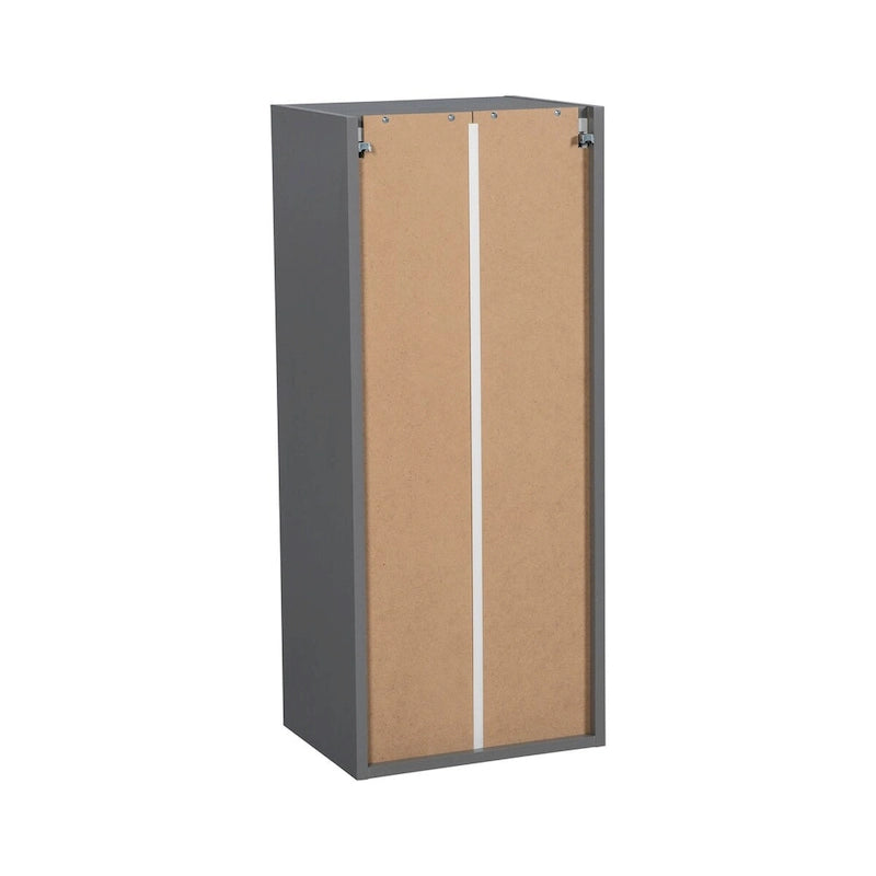 Meuble haut mural 9 x 36 - une porte - gris