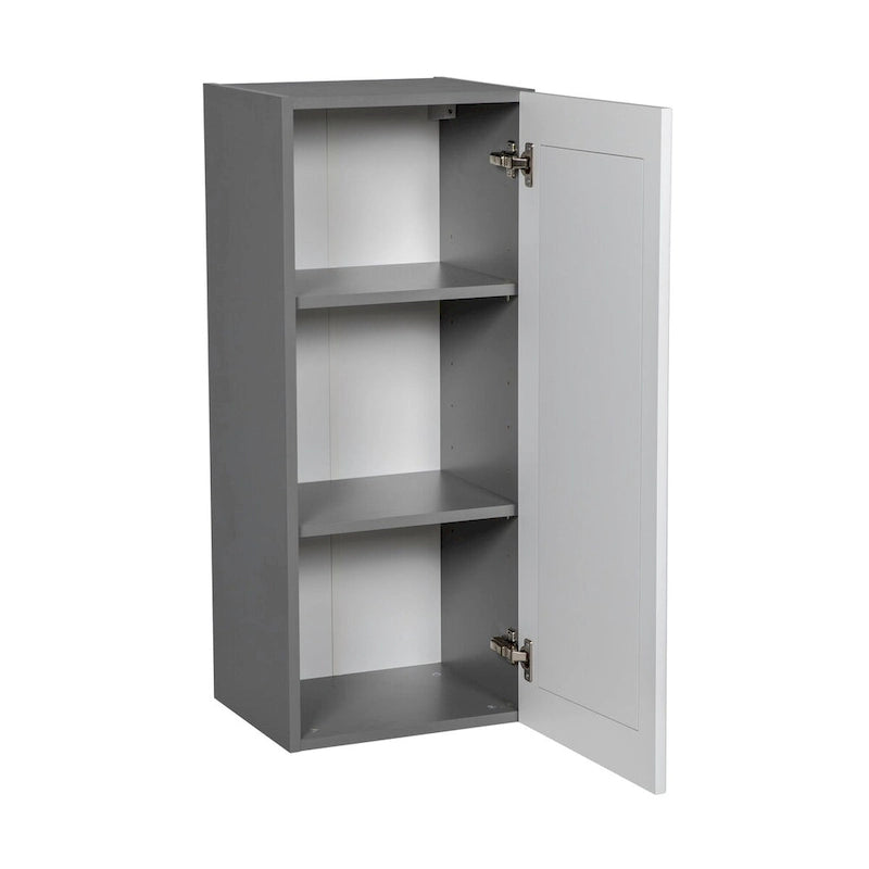 Meuble haut mural 9 x 36 - une porte - gris