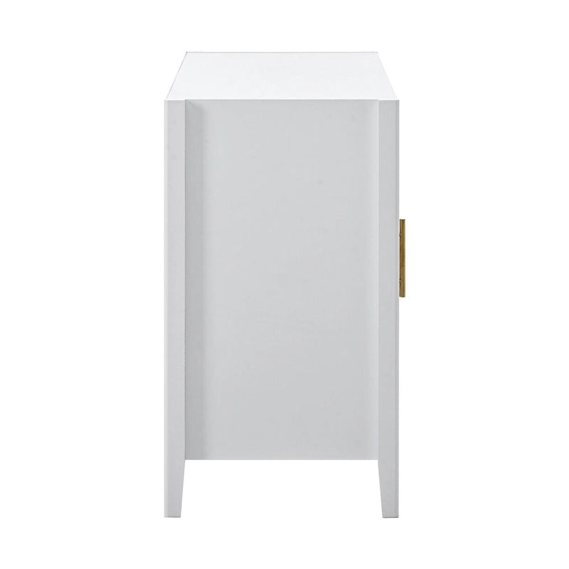 Dekorativer Aufbewahrungsschrank als Sideboard aus Holz mit Metallgriffen