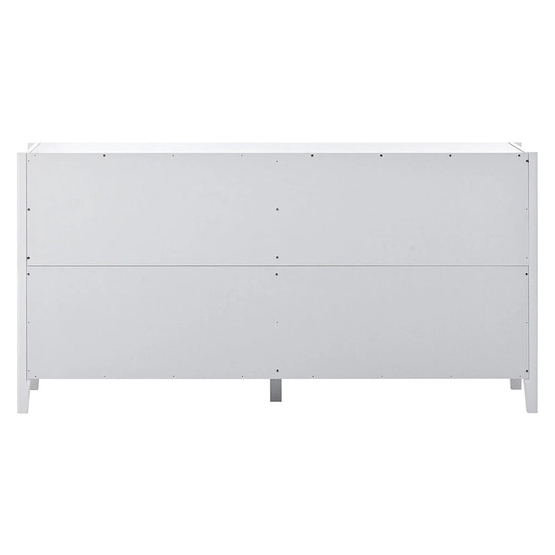 Dekorativer Aufbewahrungsschrank als Sideboard aus Holz mit Metallgriffen