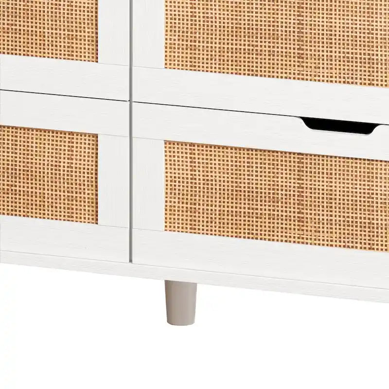 Armoire de rangement en rotin de 43.31L à 6 tiroirs