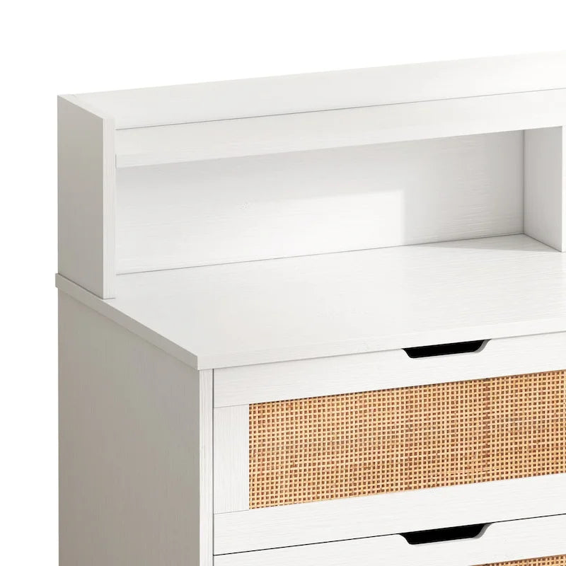 Armoire de rangement en rotin de 43.31L à 6 tiroirs