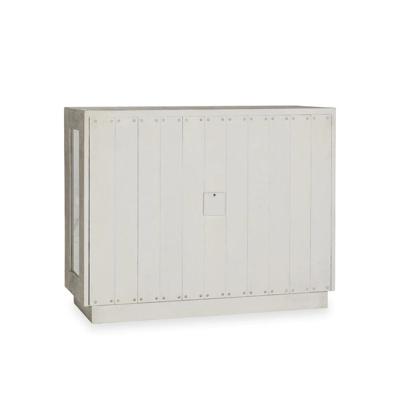 Armoire à deux portes en verre et bois de chêne