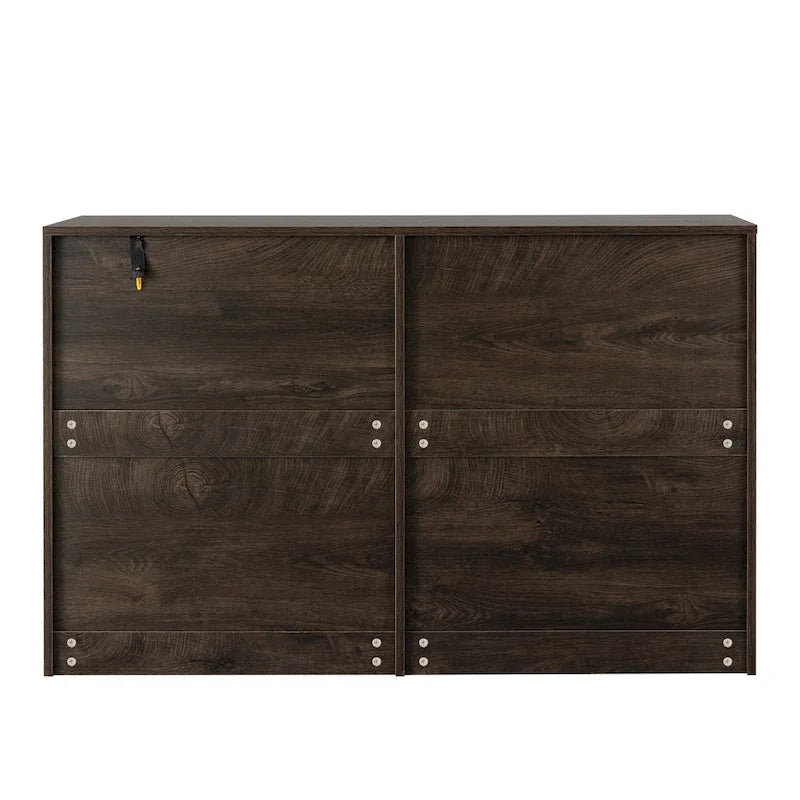 Bar Cabinet with Six Drawers and Sturdy Scratch Resistant Finish