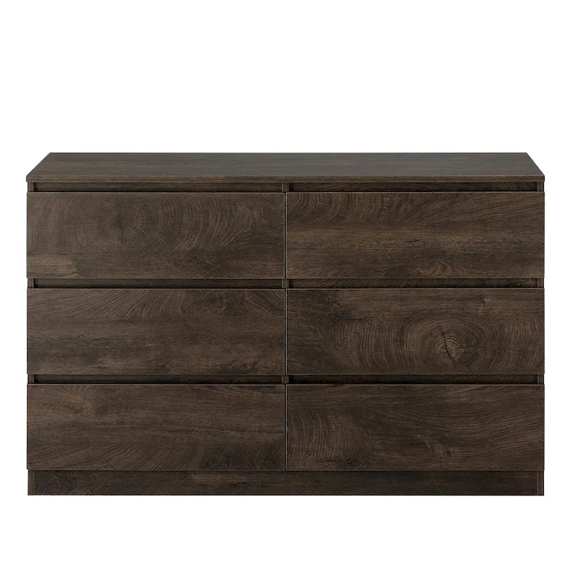 Bar Cabinet with Six Drawers and Sturdy Scratch Resistant Finish