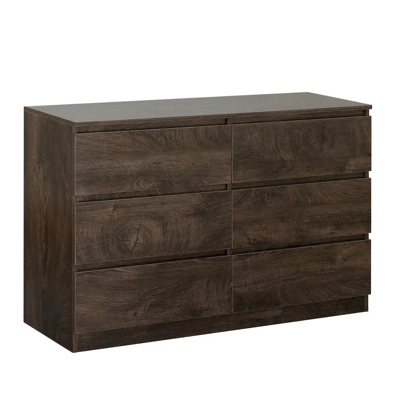 Bar Cabinet with Six Drawers and Sturdy Scratch Resistant Finish