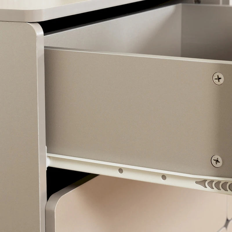 Bar Cabinet with Six Drawers and Sturdy Scratch Resistant Finish
