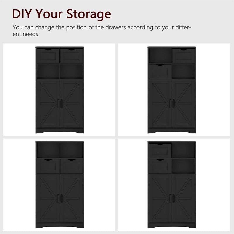 Unterschrank mit 2 Türen und 2 Schubladen - 11.4D x 23.6W x 42.7H