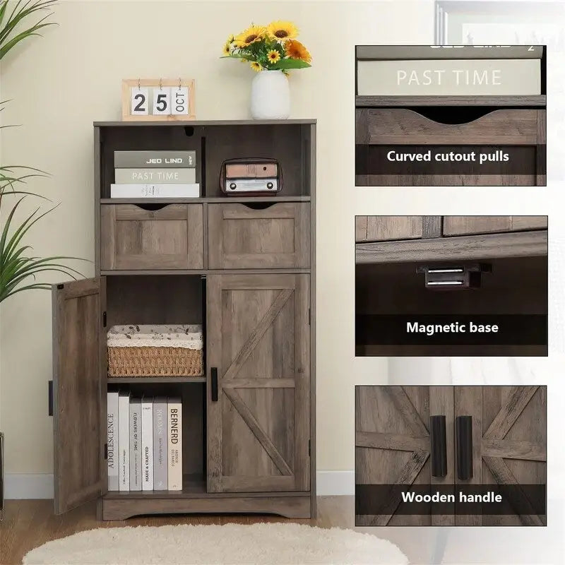 Unterschrank mit 2 Türen und 2 Schubladen - 11.4D x 23.6W x 42.7H