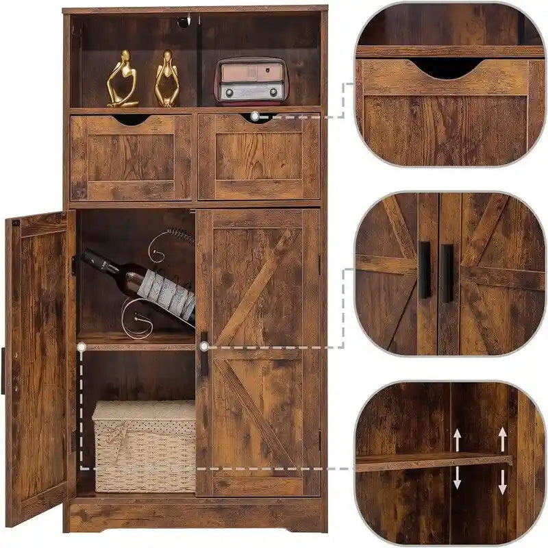 Unterschrank mit 2 Türen und 2 Schubladen - 11.4D x 23.6W x 42.7H