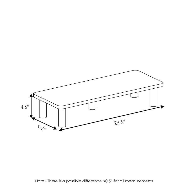 Monitor Riser Stand, White/White
