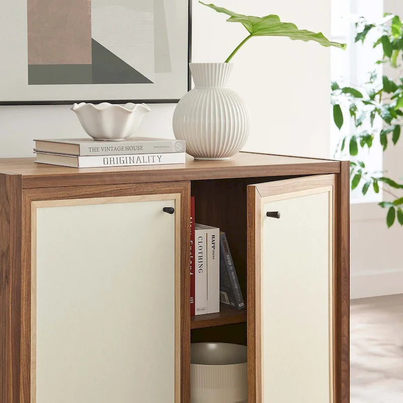 33 Wood Grain Storage Cabinet