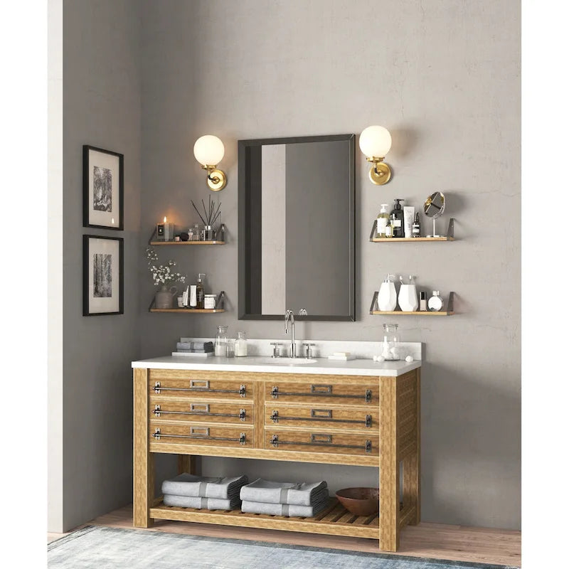 17 Inch Long, 4.5 Deep Wooden Floating Shelves, Shelf for Kitchen