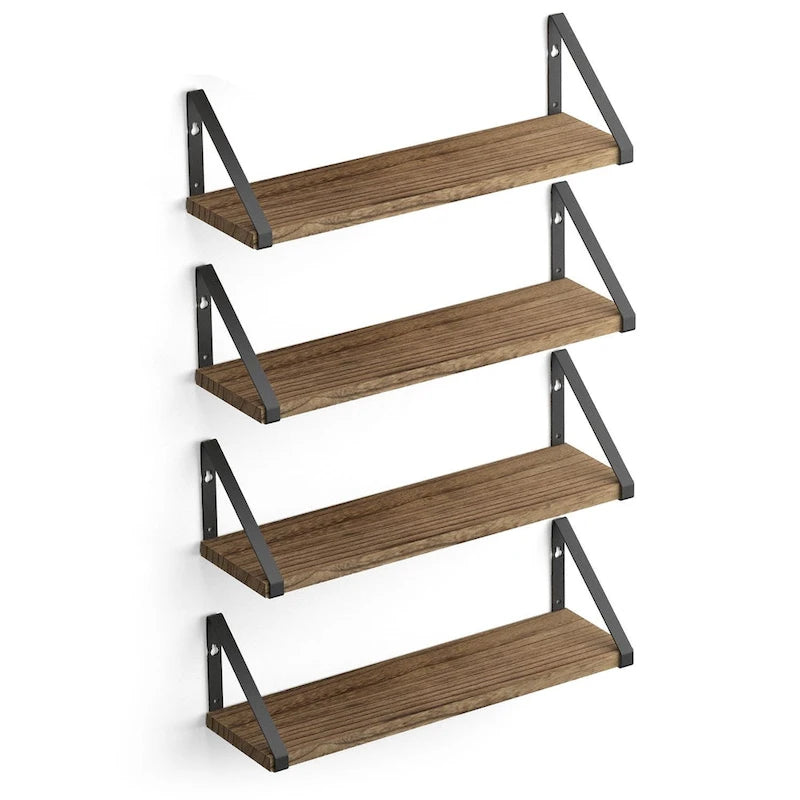 17 Inch Long, 4.5 Deep Wooden Floating Shelves, Shelf for Kitchen