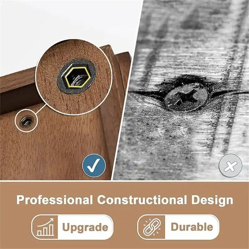 Panca in legno a 2 livelli per impieghi gravosi - 11.81D x 31.5W x 16.54H