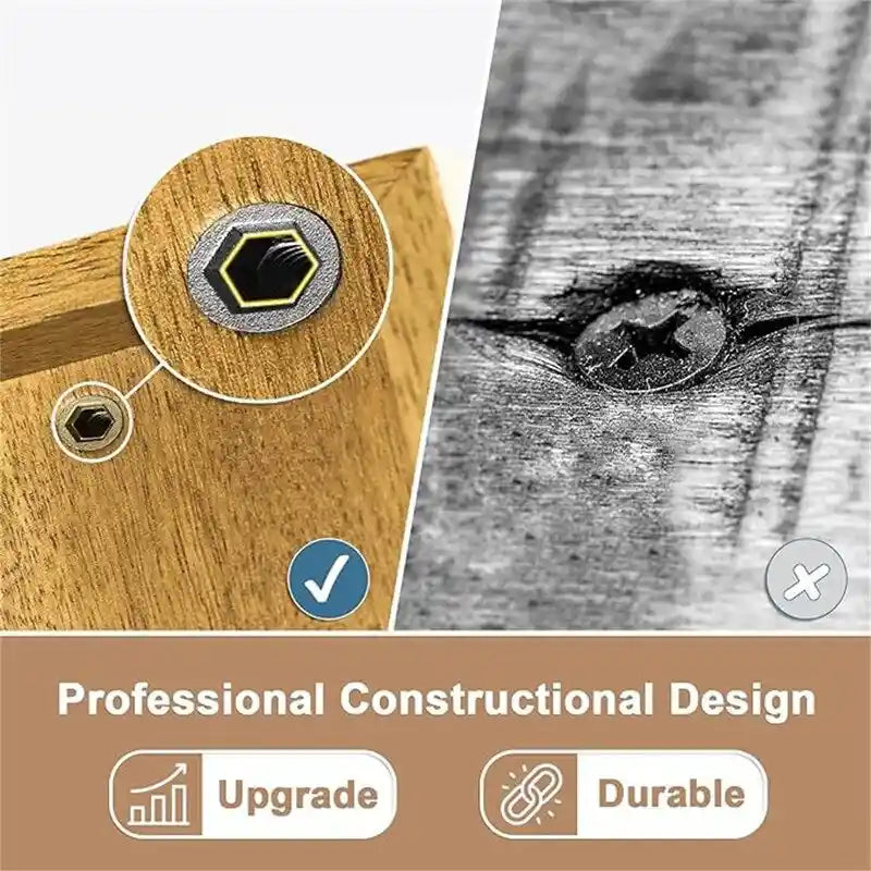 Panca in legno a 2 livelli per impieghi gravosi - 11.81D x 31.5W x 16.54H