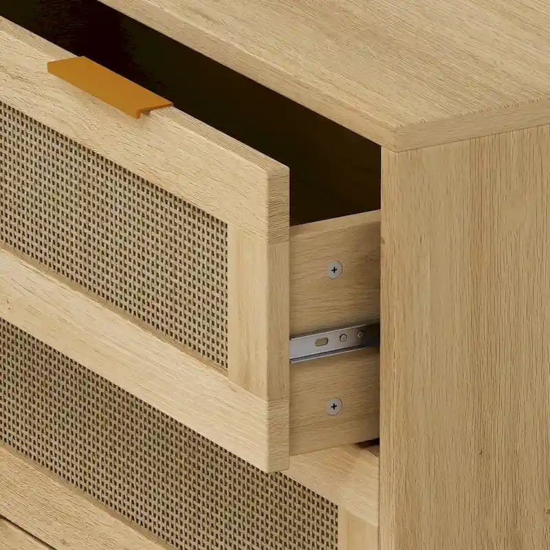 Armoire en rotin de 31.50L à 3 tiroirs