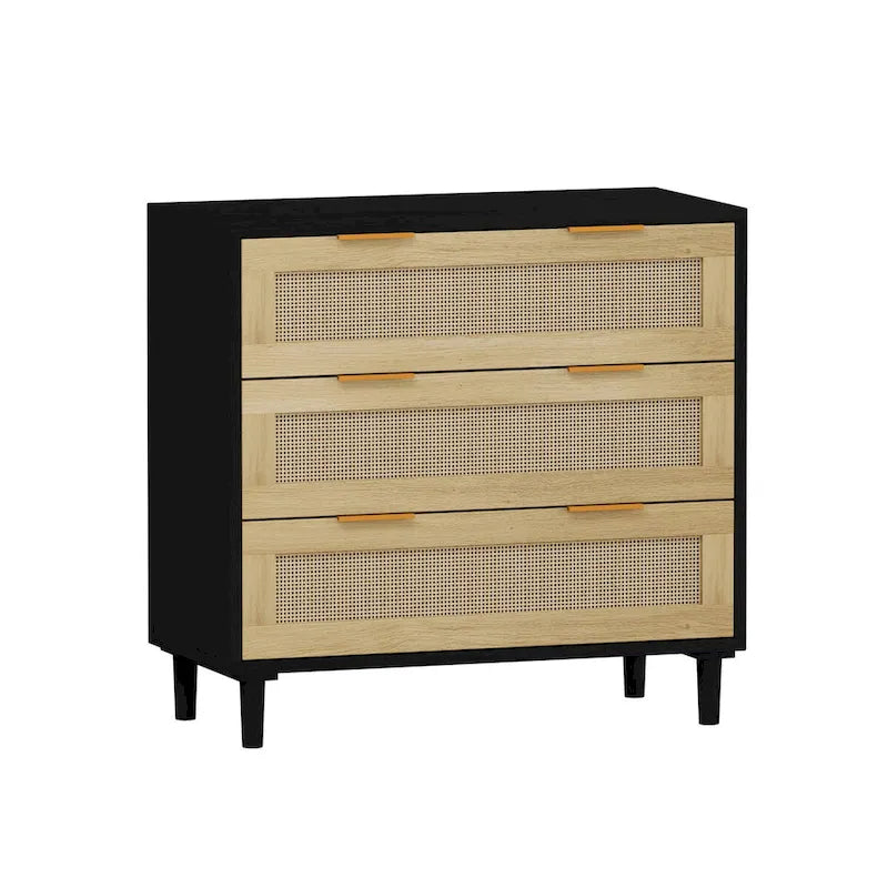 Armoire en rotin de 31.50L à 3 tiroirs