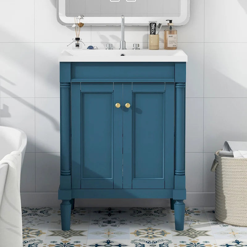 Badezimmer-Waschtisch mit einem Waschbecken