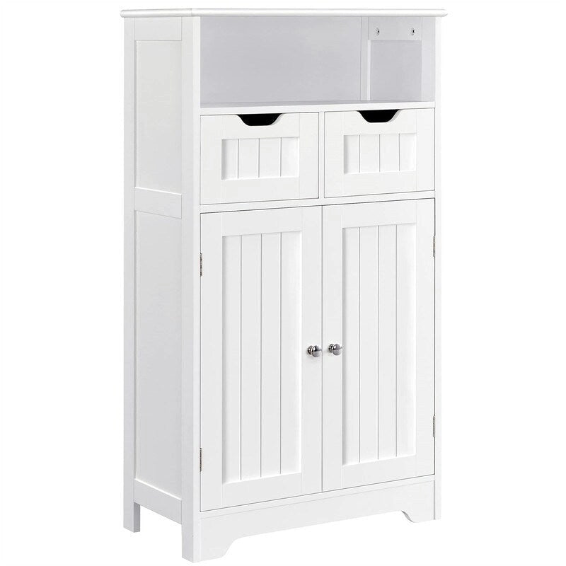 Armoire de rangement de salle de bains à 2 tiroirs - 12D x 24W x 41H