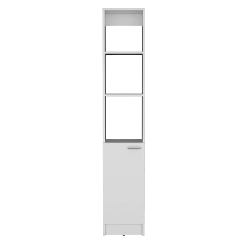 Armoire de rangement haute pour salle de bains, avec 6 étagères, pour salle de bains, salon et cuisine